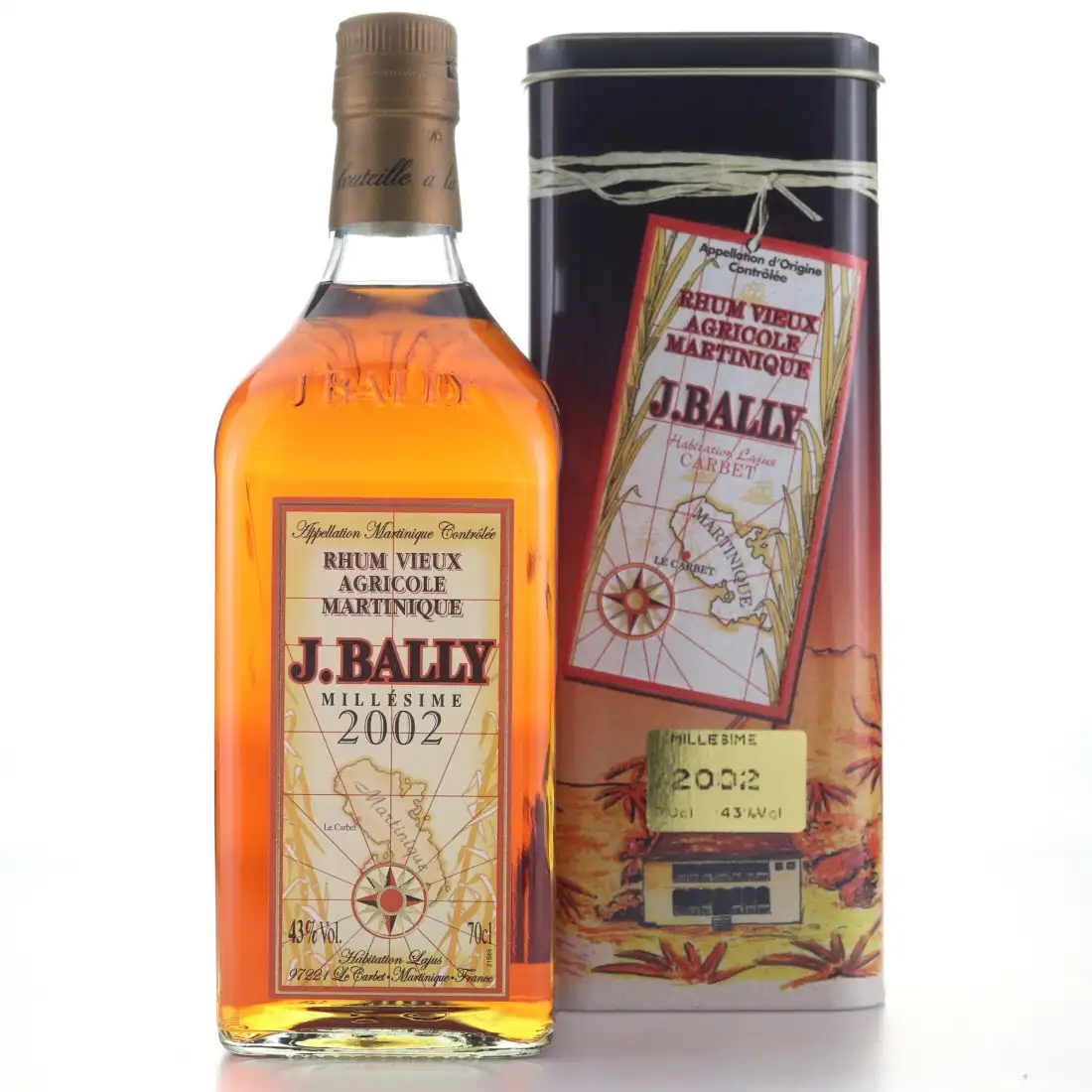 Image of the front of the bottle of the rum Millésime