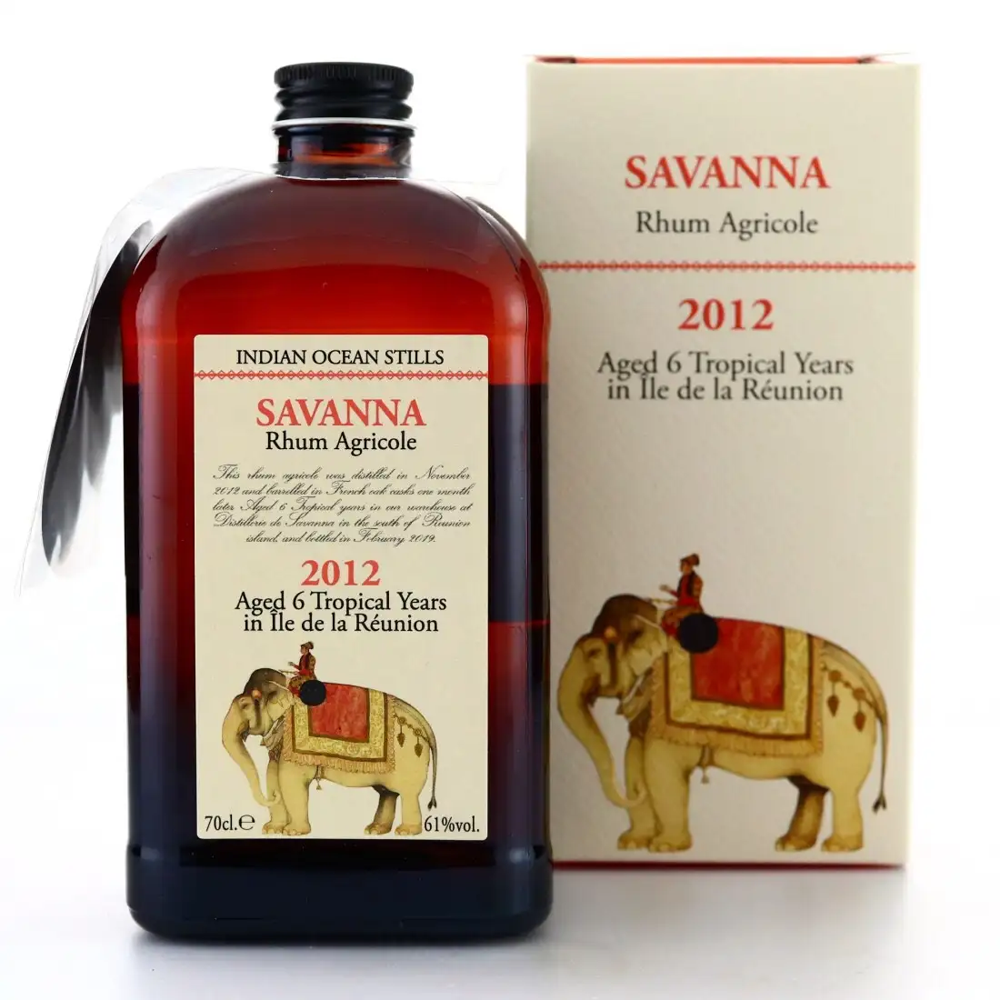 Image of the front of the bottle of the rumIndian Ocean Stills