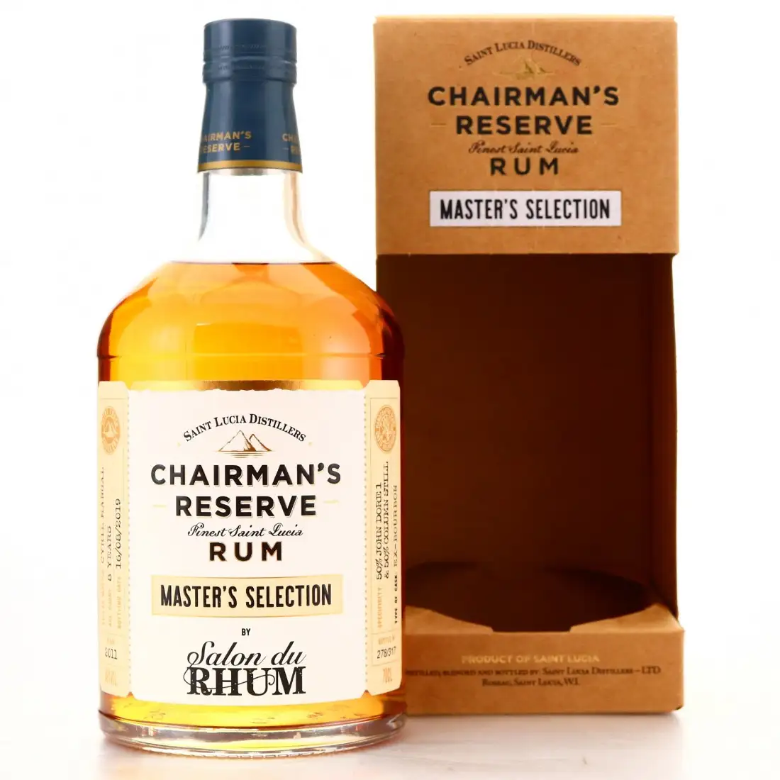 Image of the front of the bottle of the rum Chairman‘s Reserve Master’s Selection (Salon du Rhum)