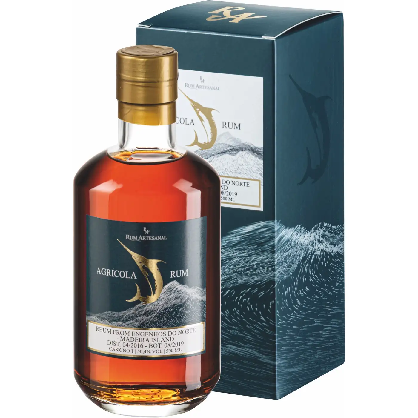 Image of the front of the bottle of the rumRum Artesanal Agricola Madeira Island