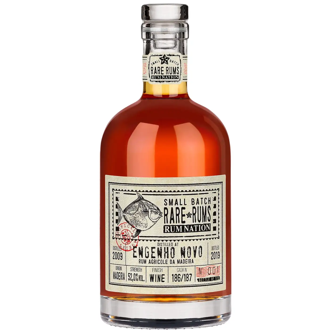 Image of the front of the bottle of the rum Small Batch Rare Rums