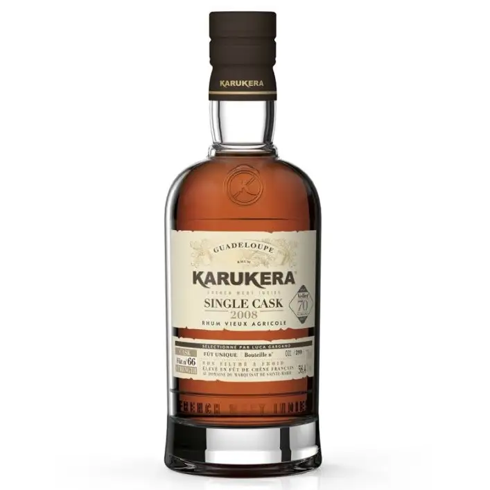 Image of the front of the bottle of the rum Single Cask