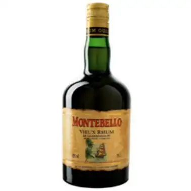 Image of the front of the bottle of the rum Montebello Vieux Rhum De La Guadeloupe
