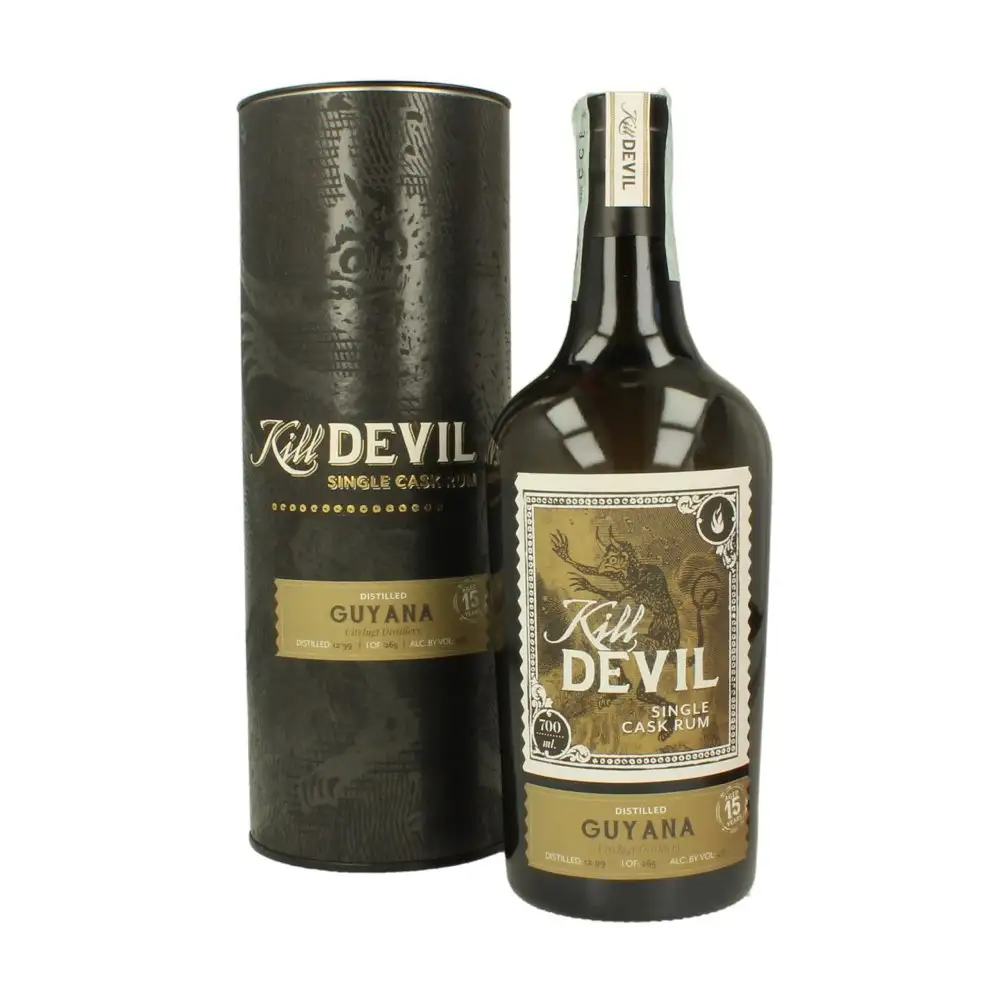 Image of the front of the bottle of the rum Kill Devil