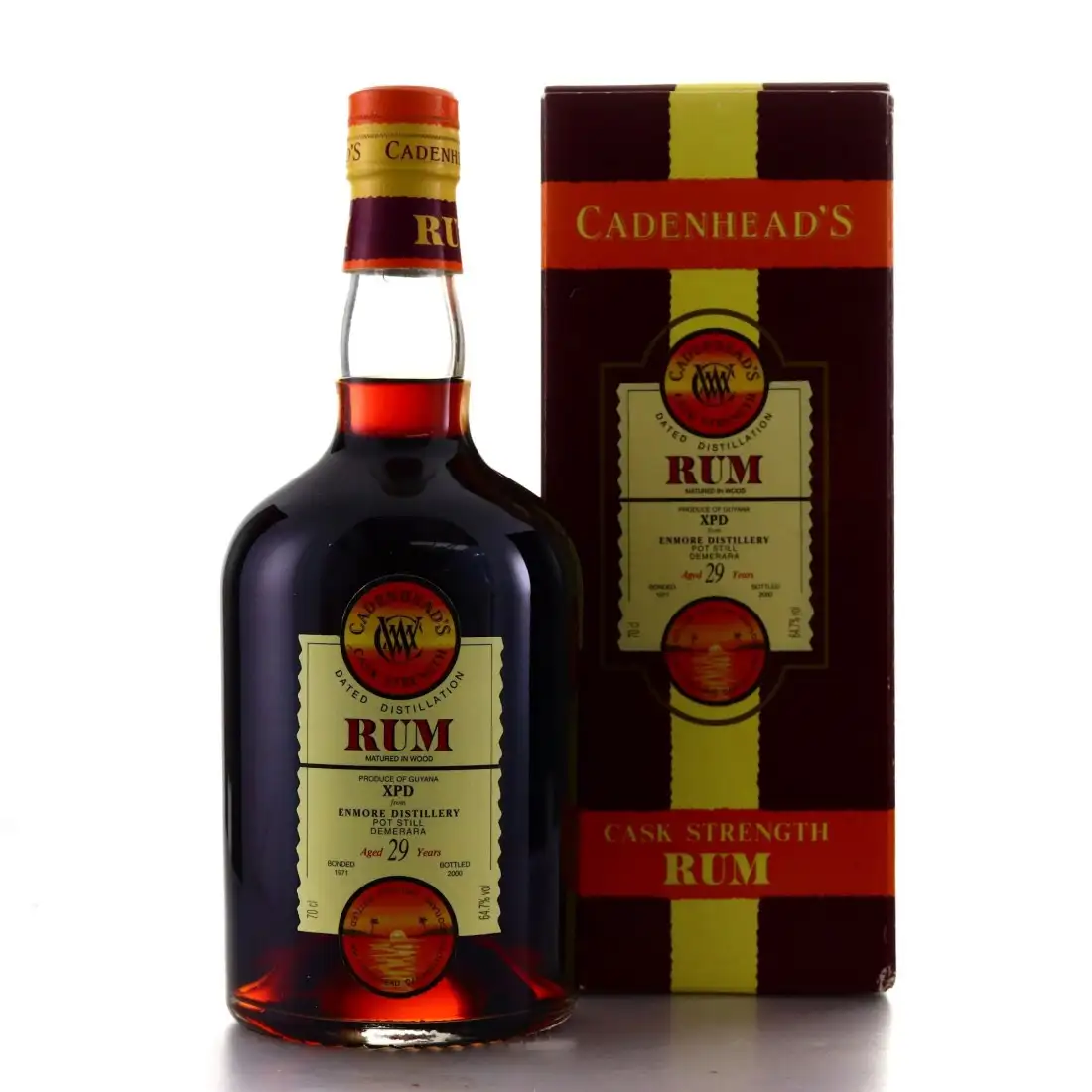 Image of the front of the bottle of the rum XPD