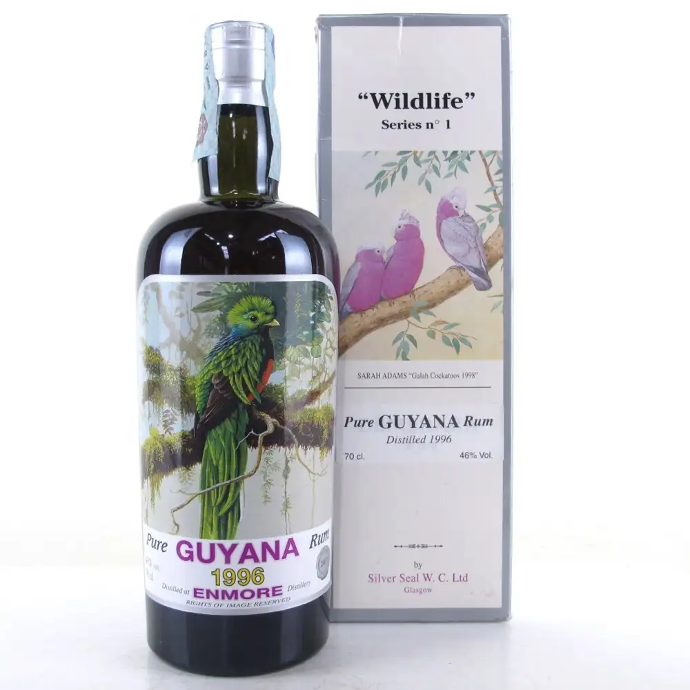 Image of the front of the bottle of the rumDemerara Rum Wildlife Series No. 1
