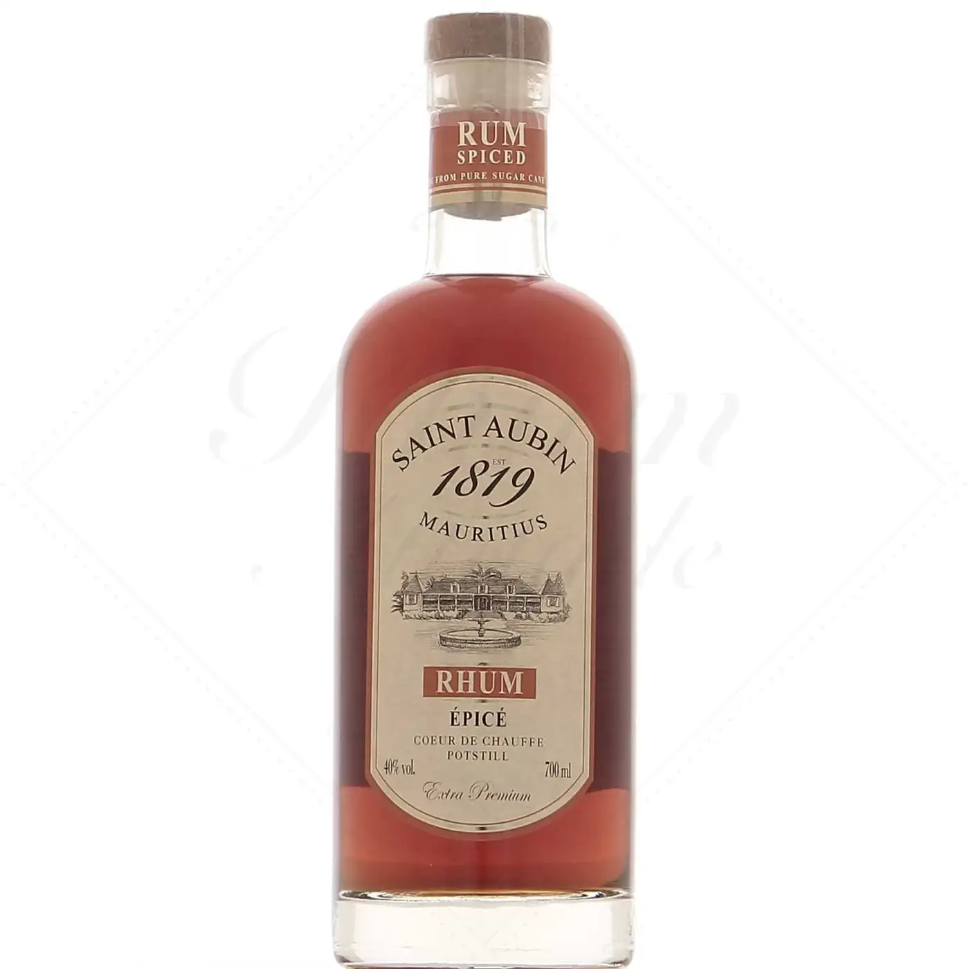 Image of the front of the bottle of the rumRhum Épicé 1819