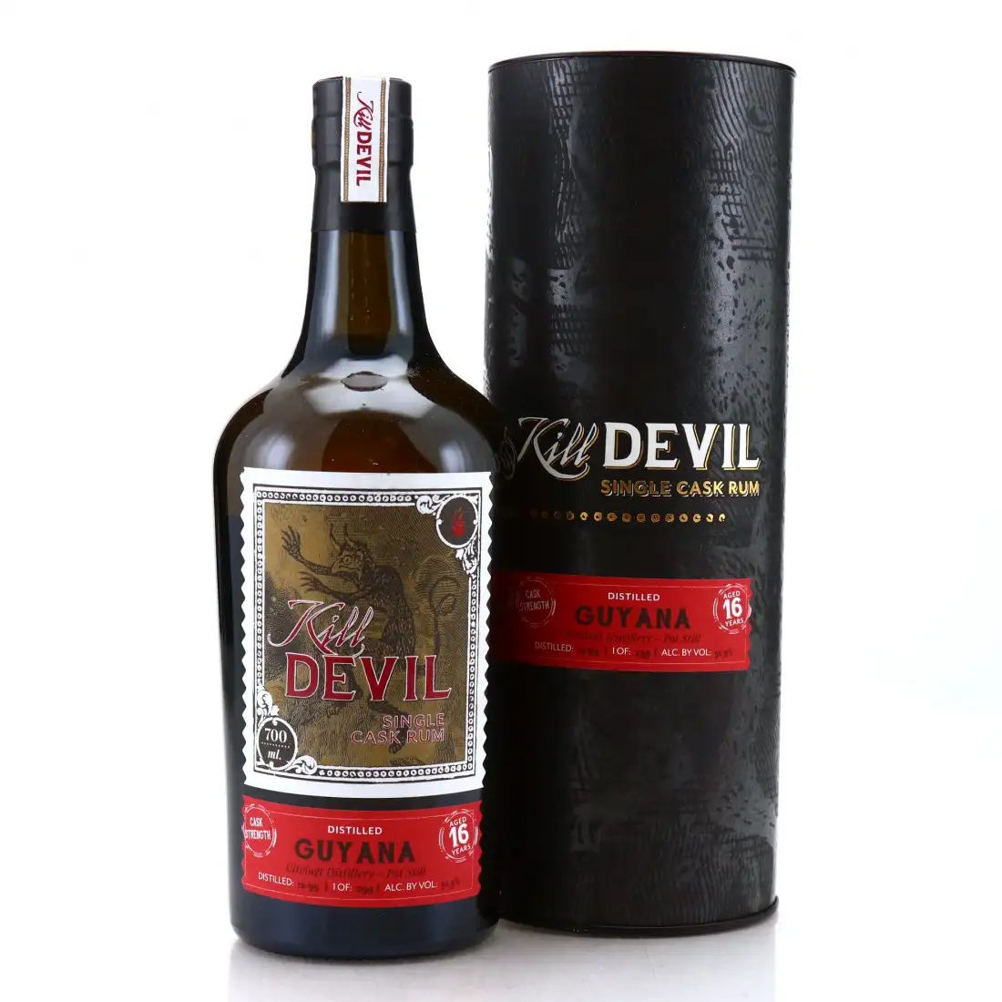 Image of the front of the bottle of the rum Kill Devil