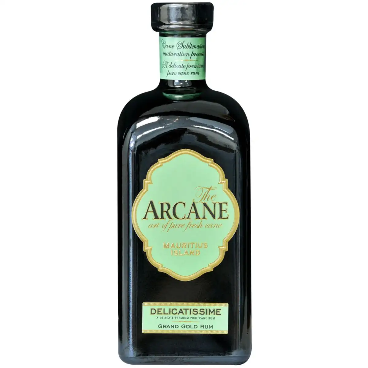 Image of the front of the bottle of the rum Arcane Delicatissime Grand Gold