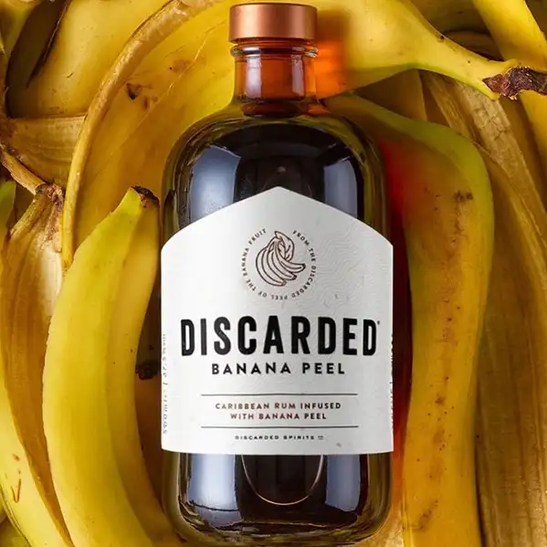 Image of the front of the bottle of the rum Discarded Banana Peel
