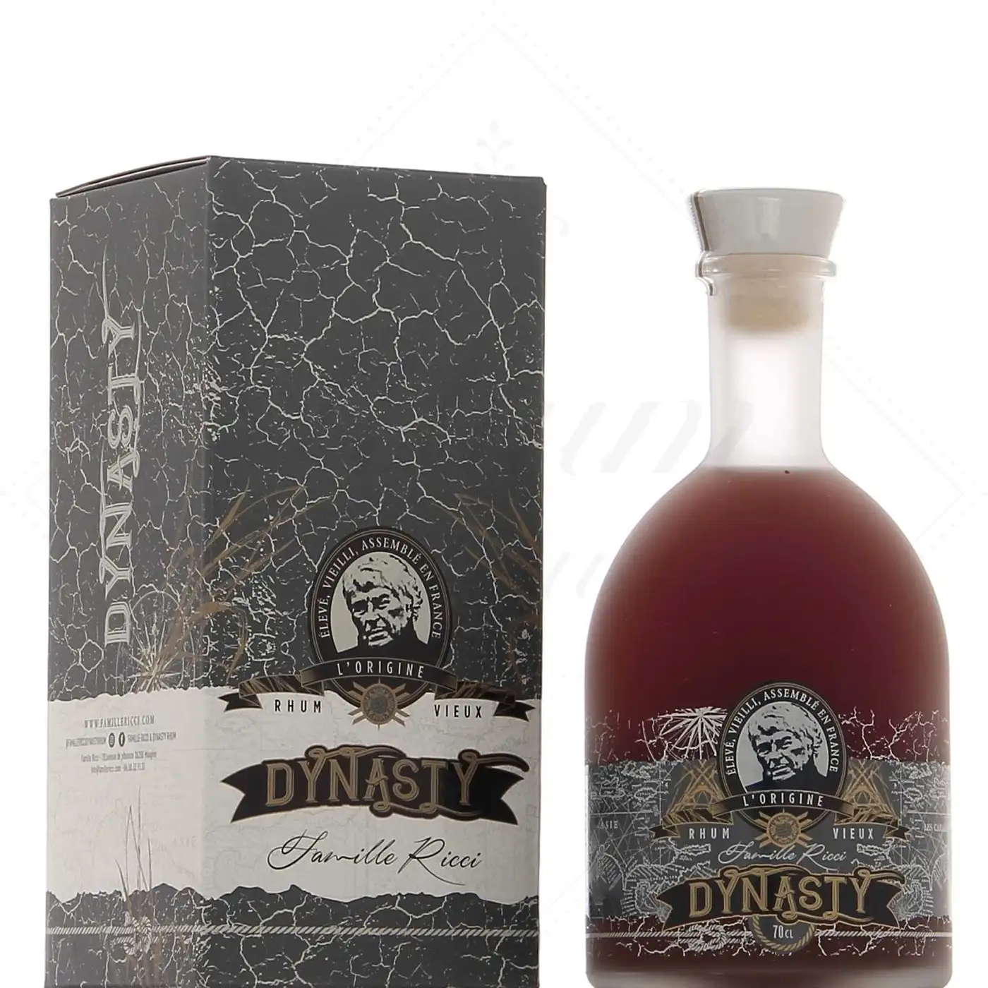 Image of the front of the bottle of the rum Dynasty L'Origine