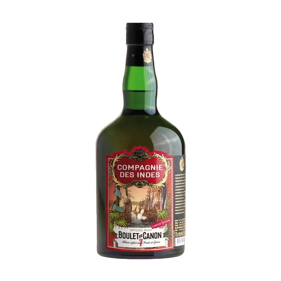 Image of the front of the bottle of the rumBoulet de Canon 7