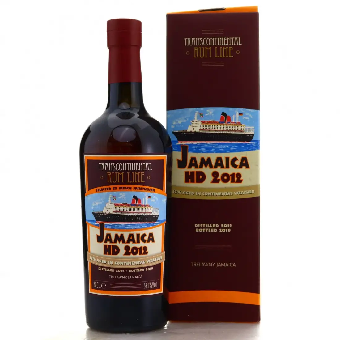 Image of the front of the bottle of the rumJamaica HD (Selected by Kirsch) OWH