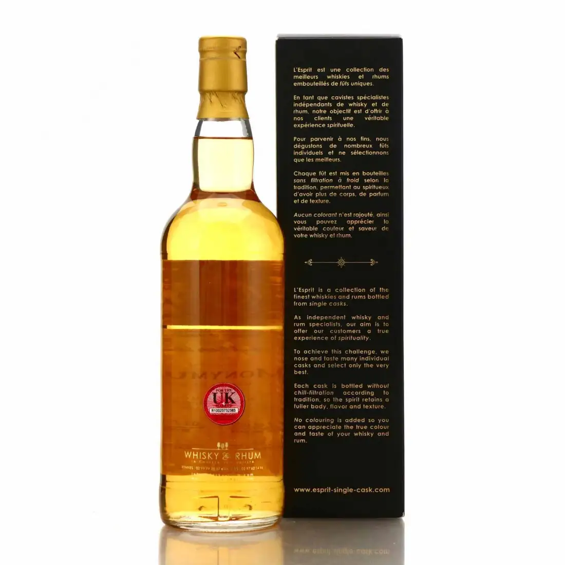 High resolution image of the bottle
