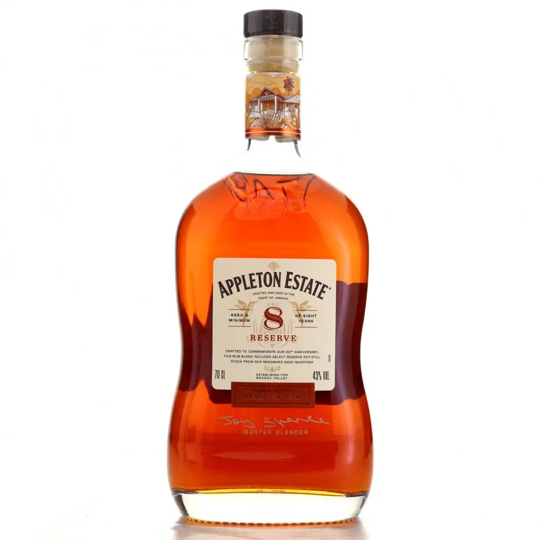 Image of the front of the bottle of the rum Reserve