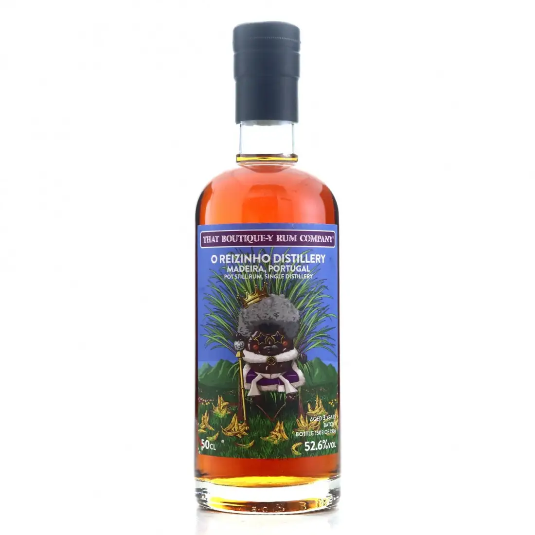 Image of the front of the bottle of the rum None