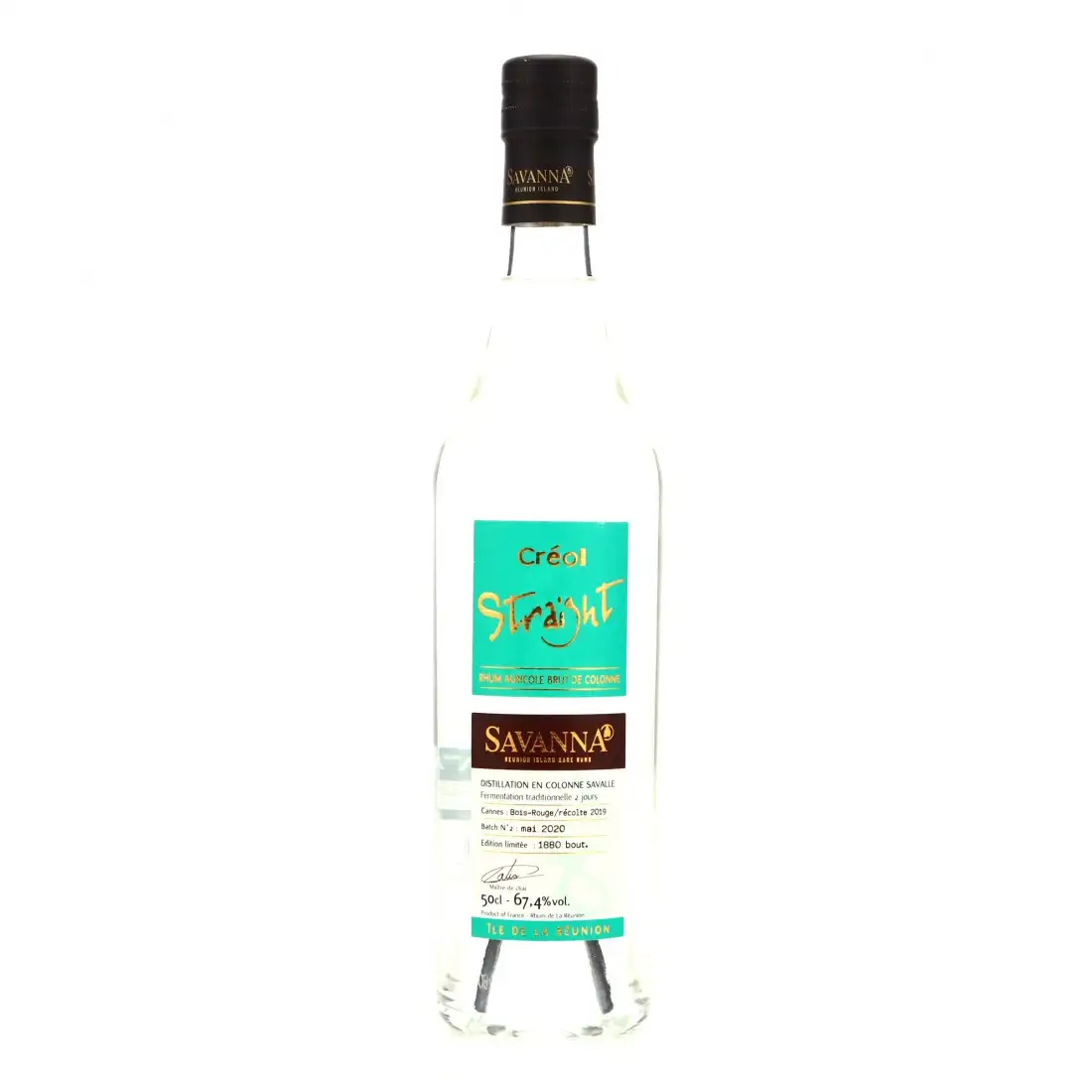 Image of the front of the bottle of the rumCréol Straight