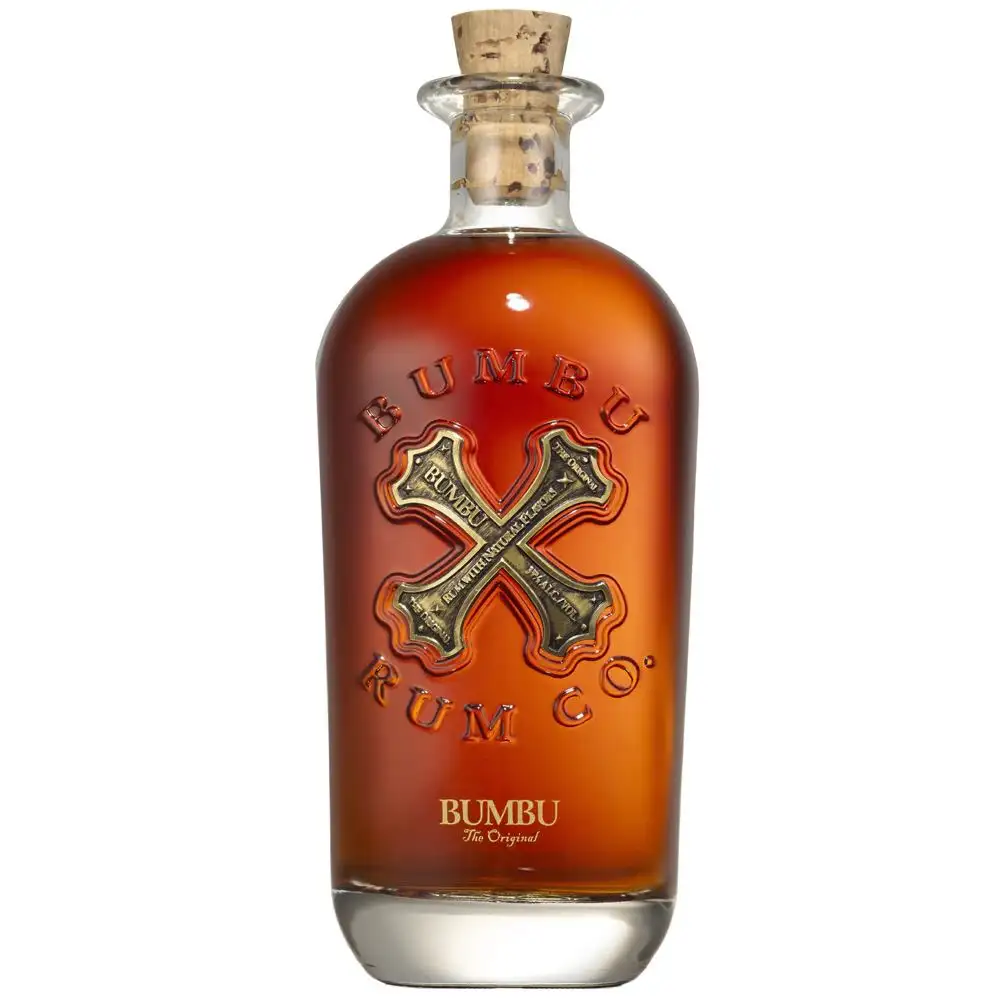 Image of the front of the bottle of the rum Bumbu The Original