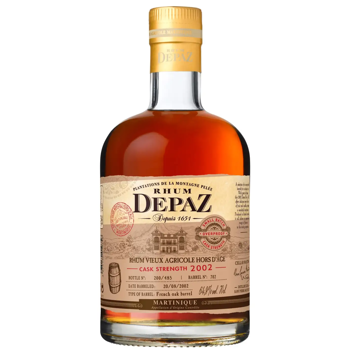 Image of the front of the bottle of the rumSmall Batch