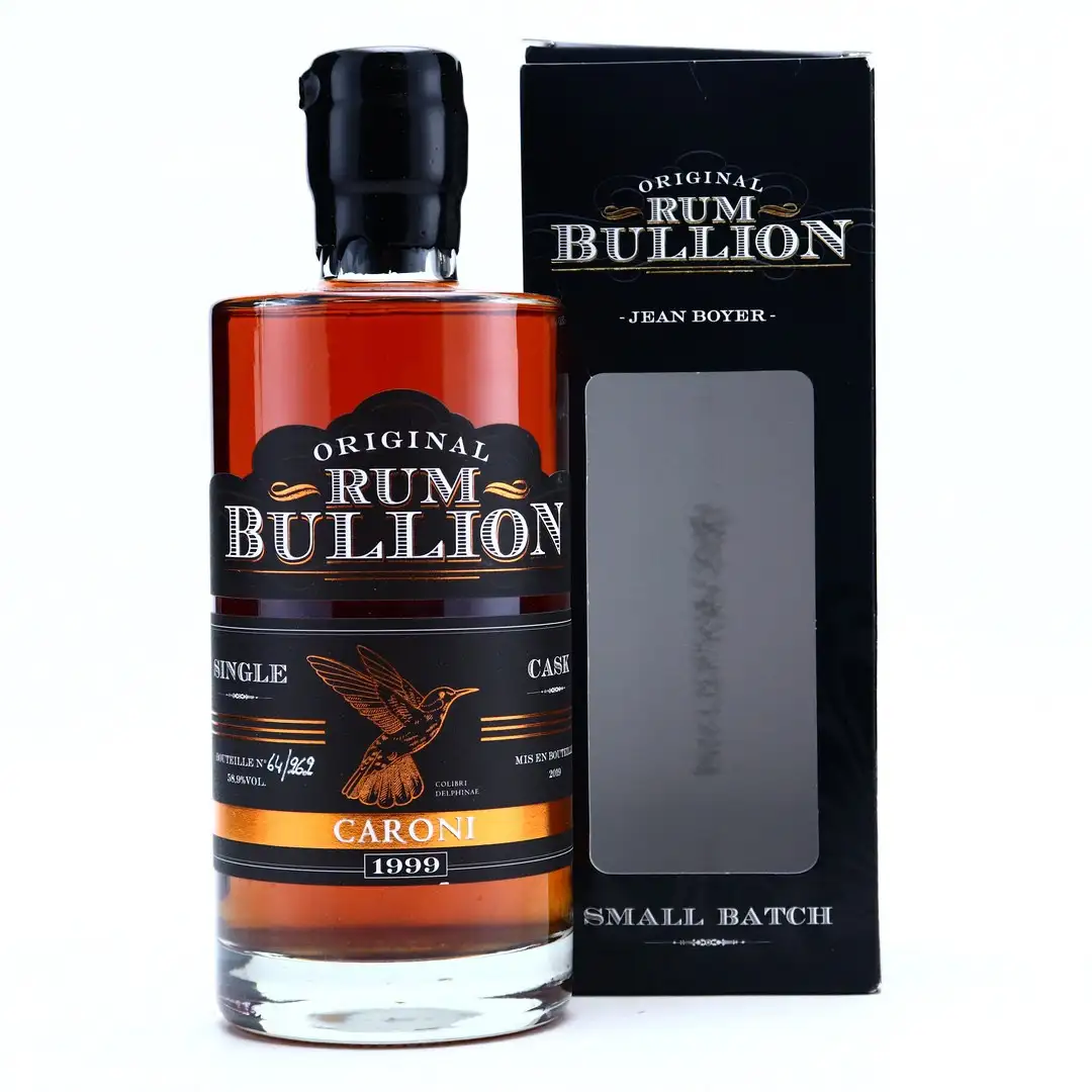 Image of the front of the bottle of the rum Rum Bullion