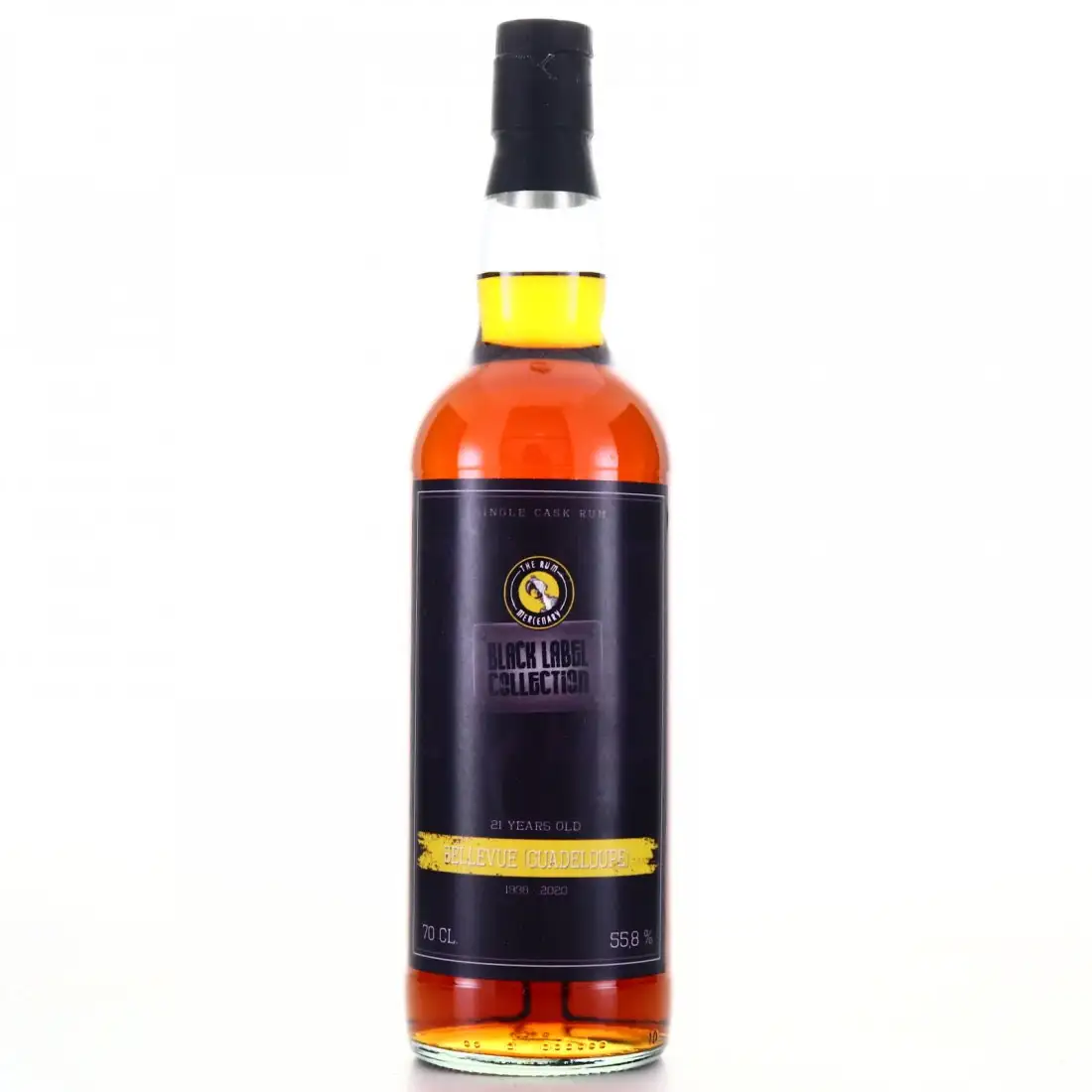 Image of the front of the bottle of the rum Black Label Collection