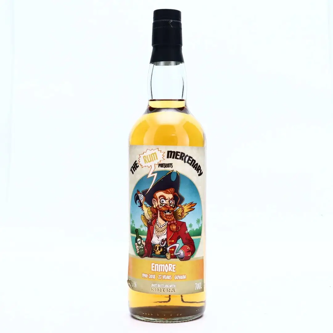 Image of the front of the bottle of the rum 1990