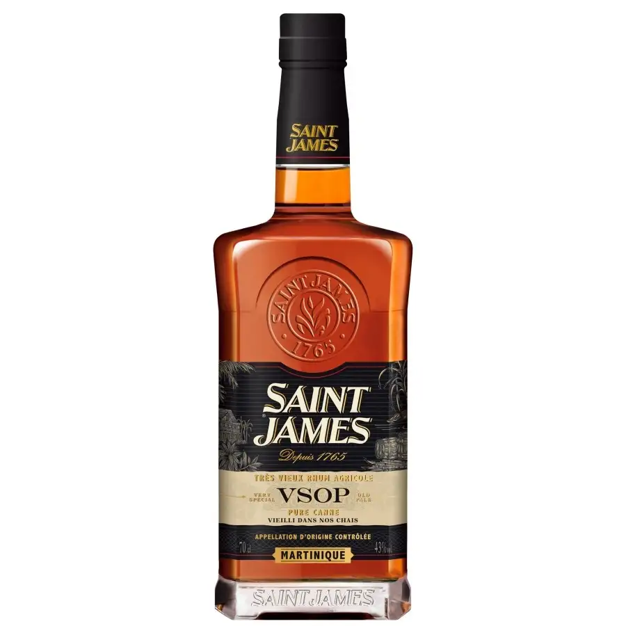 Image of the front of the bottle of the rum VSOP