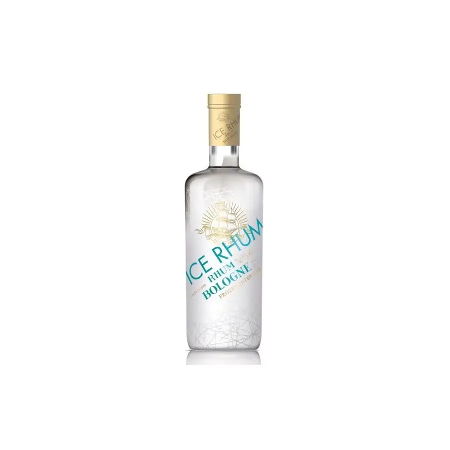 Image of the front of the bottle of the rum Ice Rhum