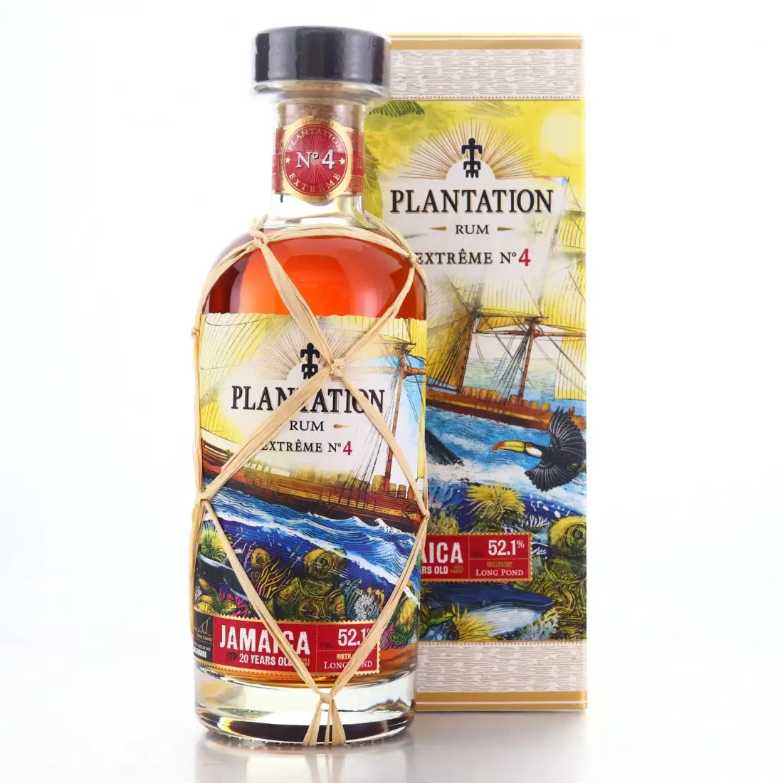 Image of the front of the bottle of the rum Plantation Extreme No. 4 ITP