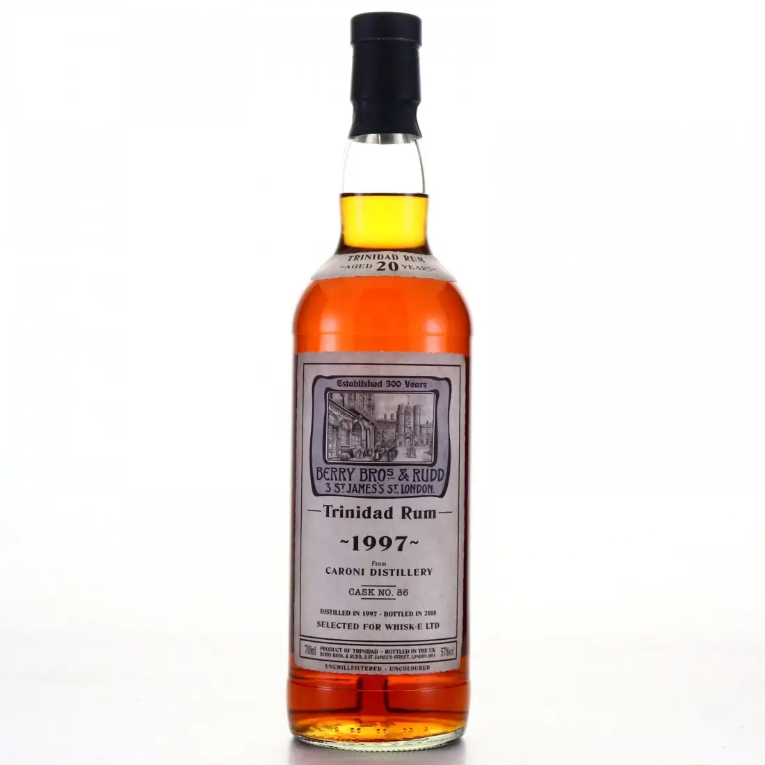 Image of the front of the bottle of the rum Trinidad Rum (Selected for Whisky-E LTD)