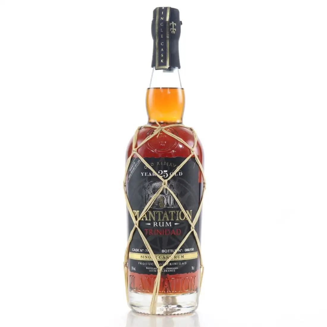 Image of the front of the bottle of the rum Plantation Old Reserve 25 Year Old
