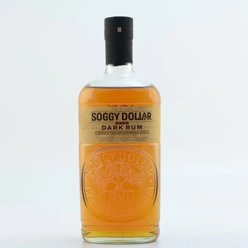 Image of the front of the bottle of the rum Soggy Dollar Old Dark Rum
