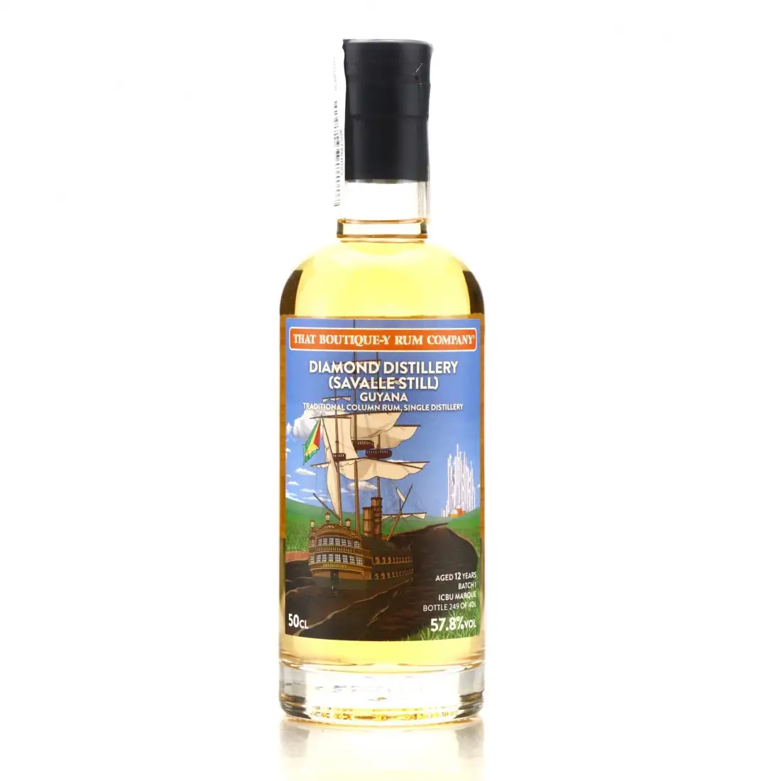 Image of the front of the bottle of the rum Savalle Still ICBU