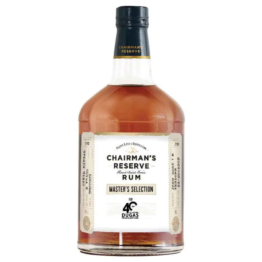 Image of the front of the bottle of the rum Chairman‘s Reserve Master's Selection (40ans Dugas)