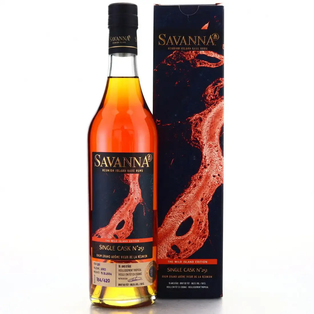 Image of the front of the bottle of the rum The Wild Island Edition - Lave