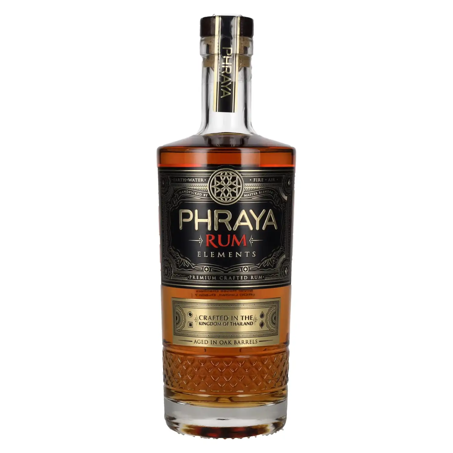 Image of the front of the bottle of the rum Phraya Elements