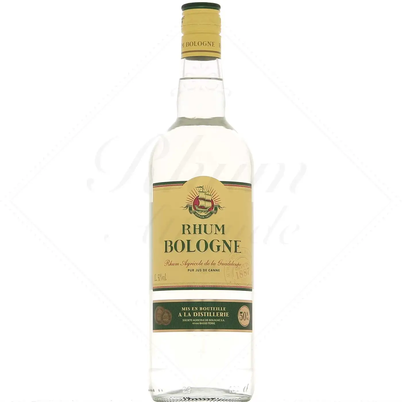 Bologne rhum blanc agricole 50° se déguste pur, en long drink ou