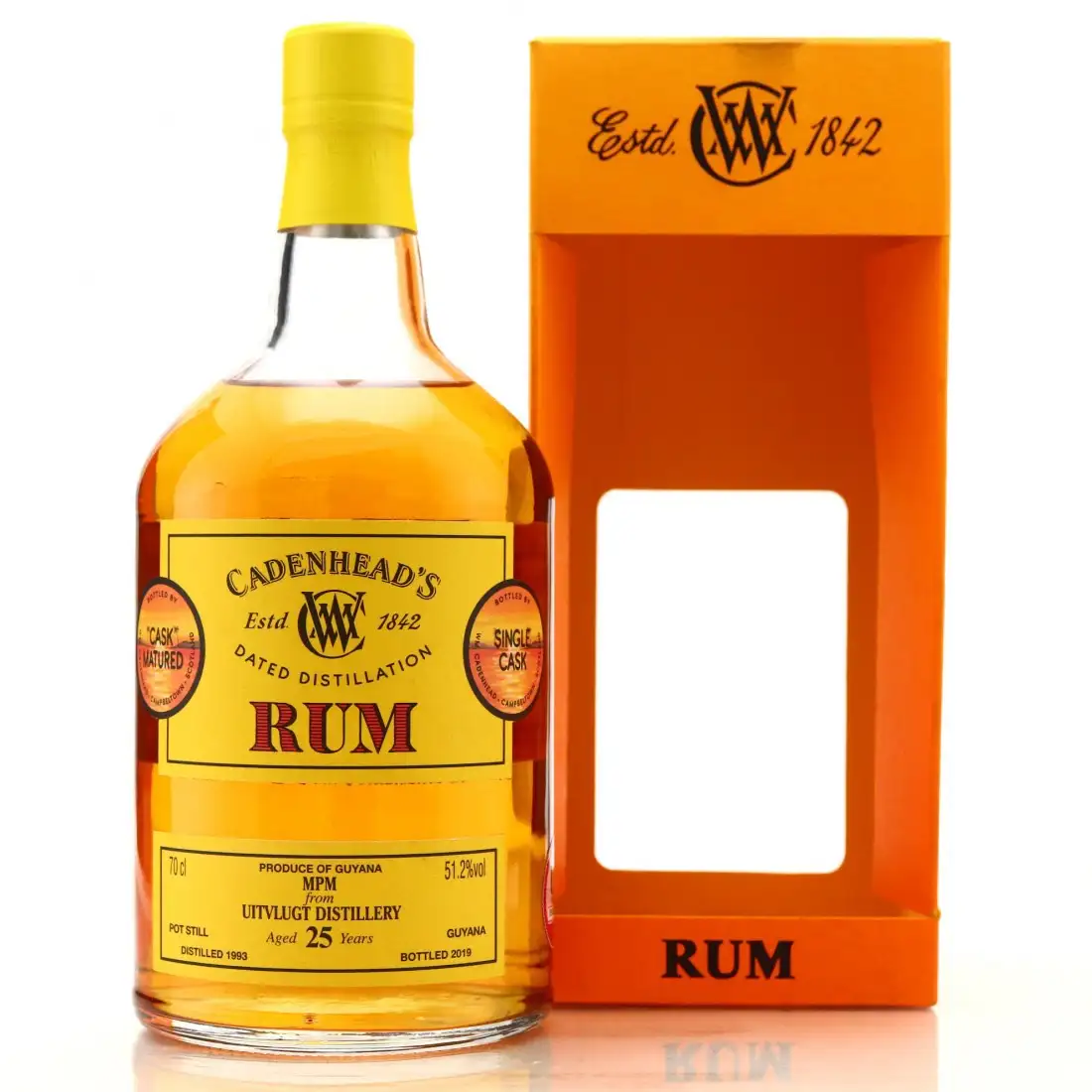 Image of the front of the bottle of the rum MPM