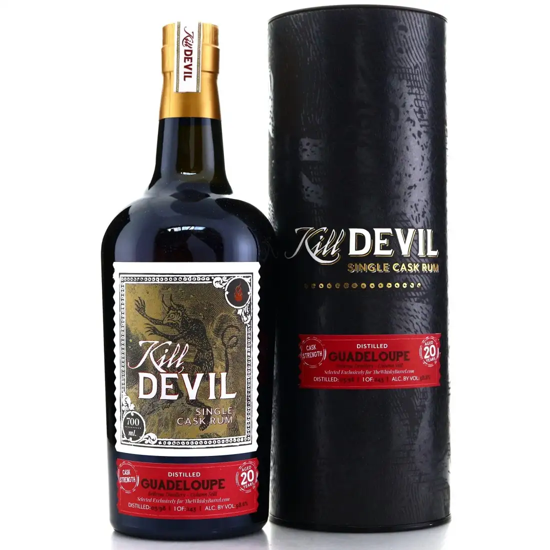 Image of the front of the bottle of the rum Kill Devil (The Whisky Barrel)