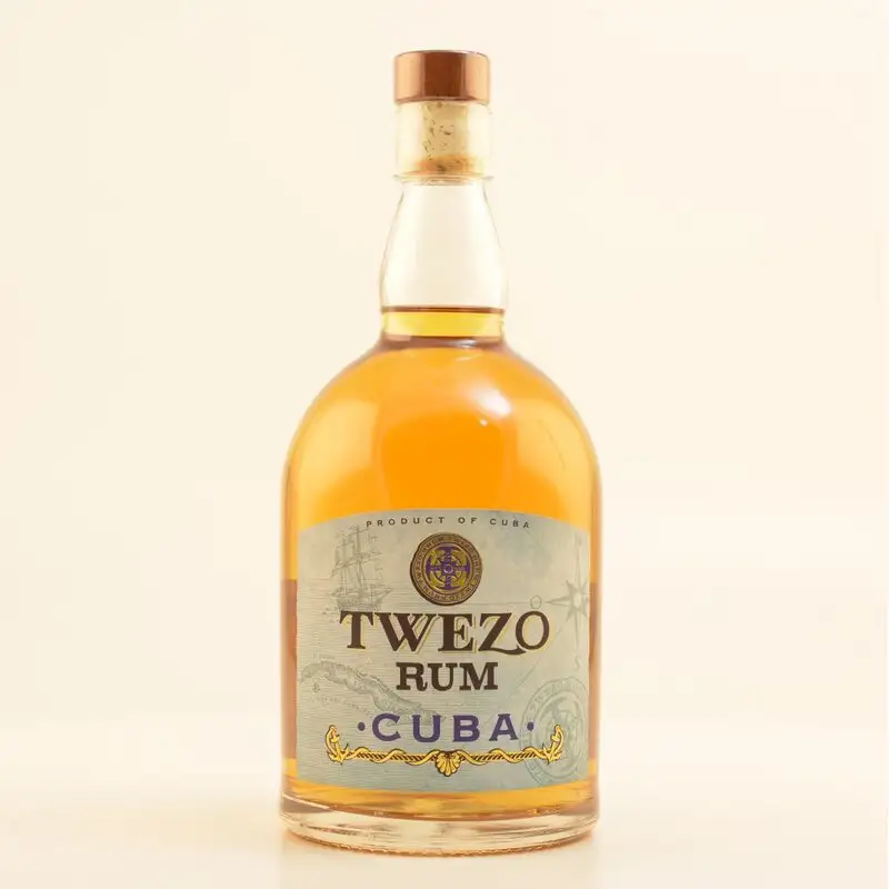 Image of the front of the bottle of the rum Twezo Rum Cuba