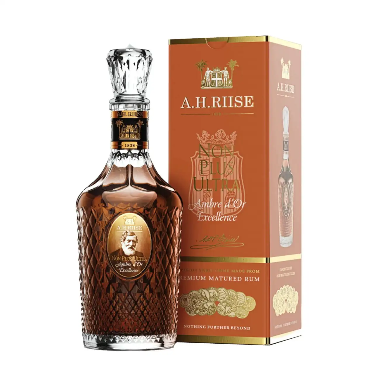 Image of the front of the bottle of the rumNon Plus Ultra Ambre d‘Or Excellence