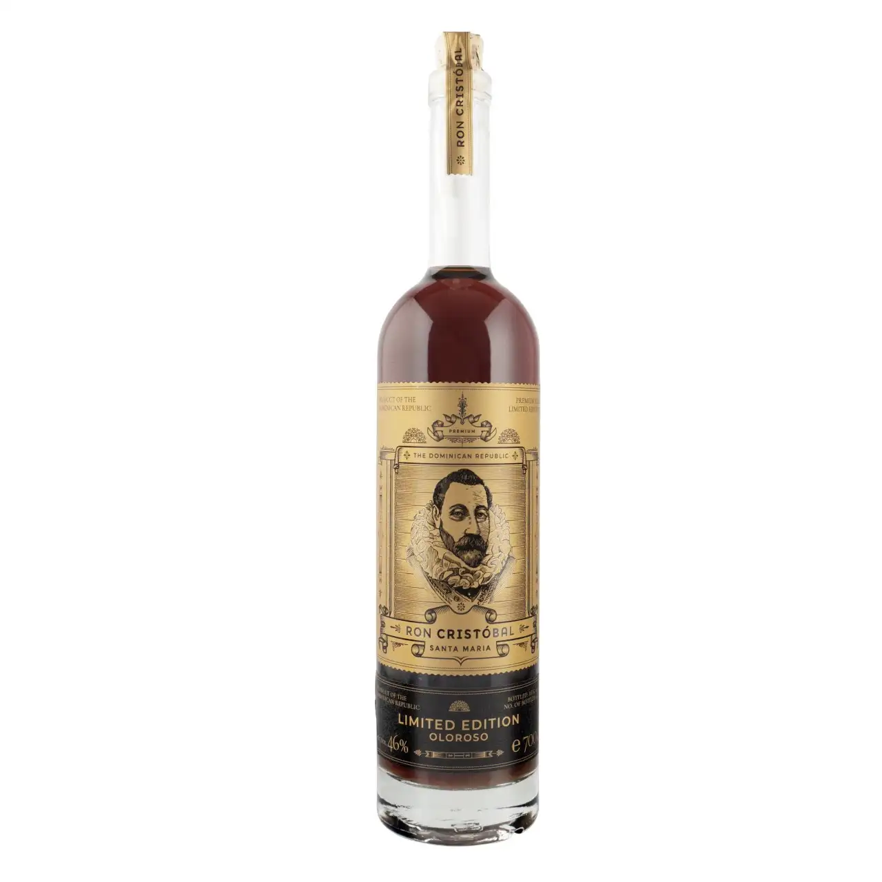 Image of the front of the bottle of the rumRon Cristóbal Santa Maria Oloroso