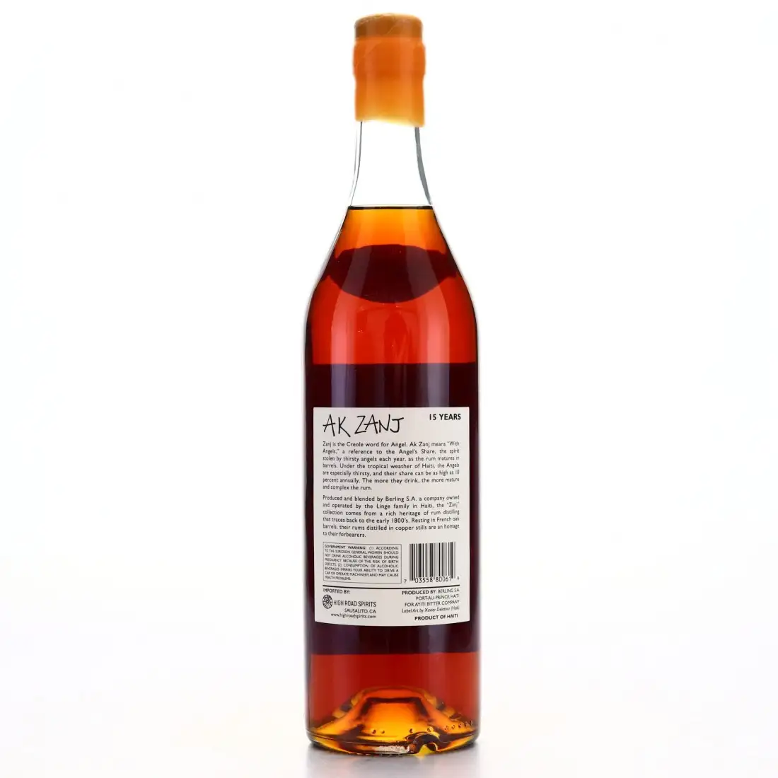 High resolution image of the bottle