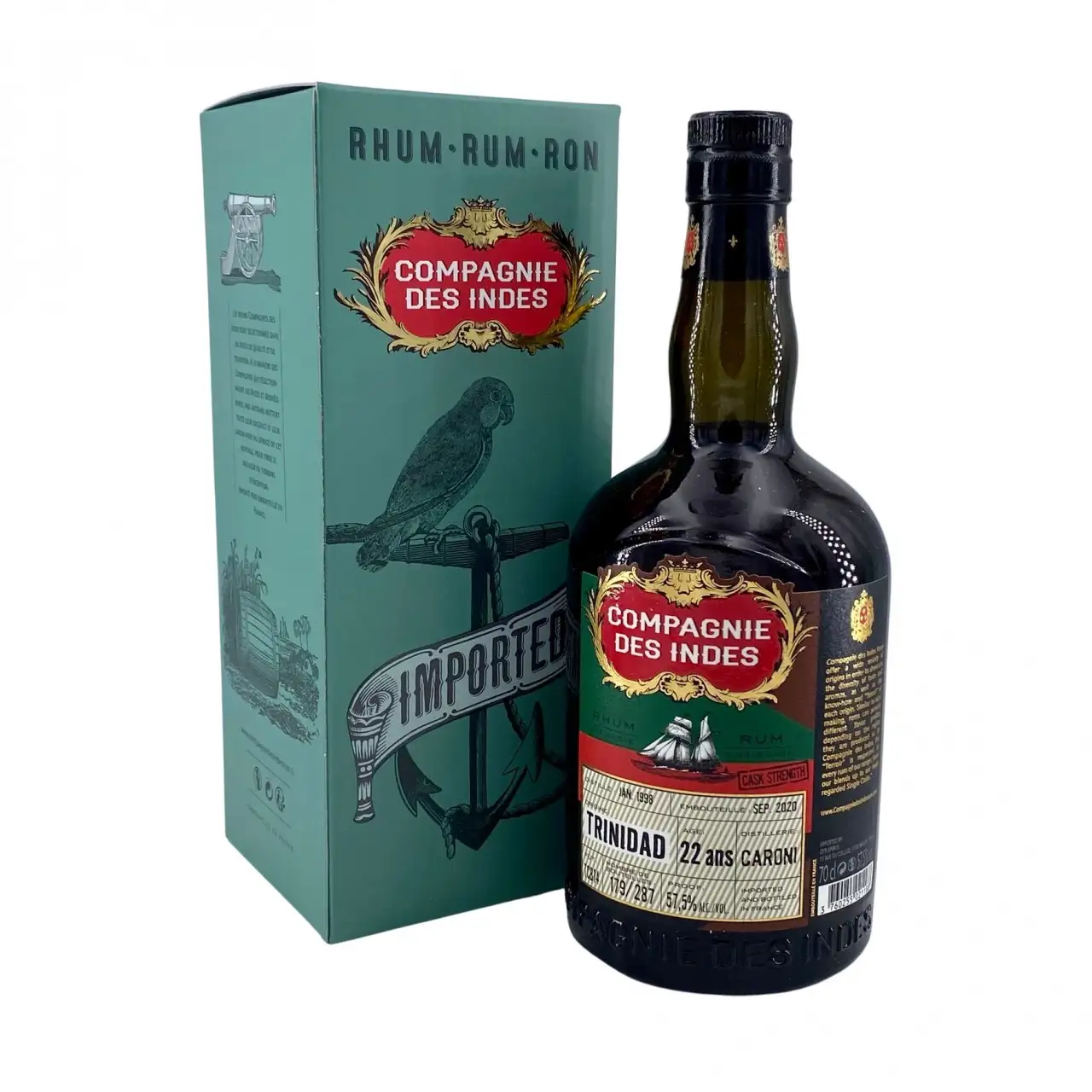 Image of the front of the bottle of the rum Trinidad