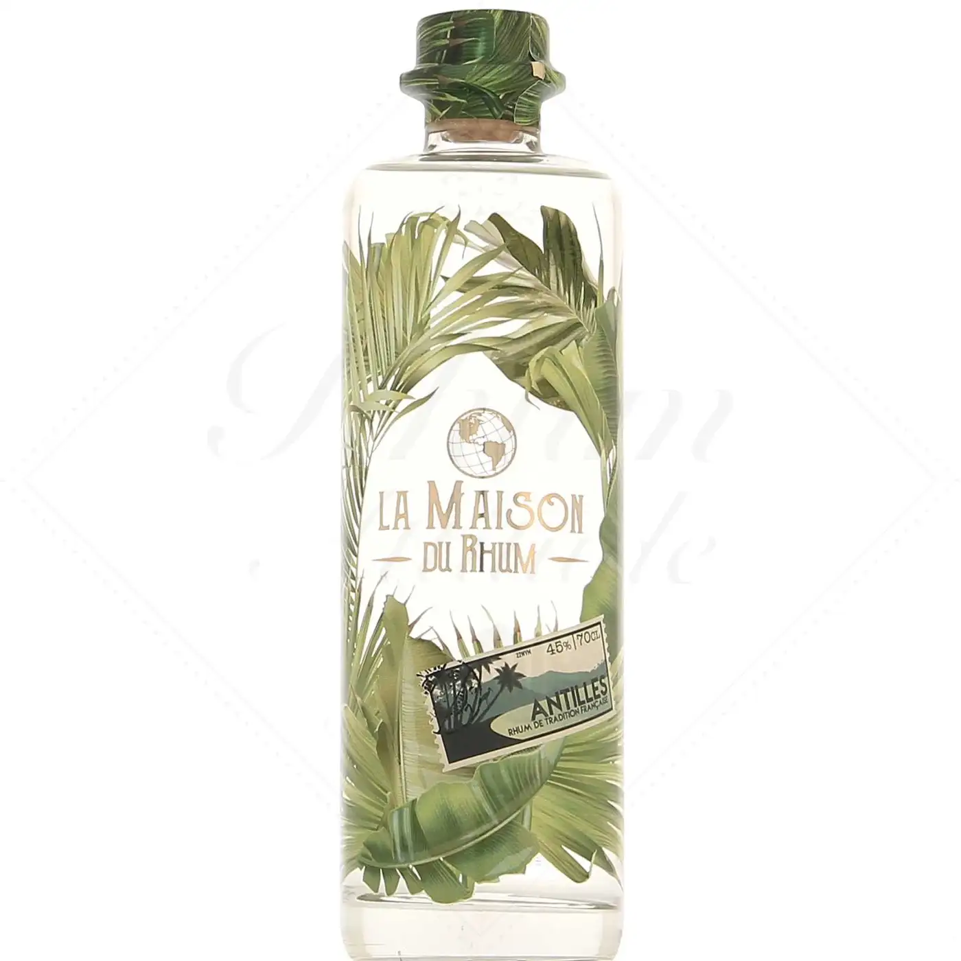 Image of the front of the bottle of the rum La Maison du Rhum Discovery Rhum Blanc Antilles Françaises