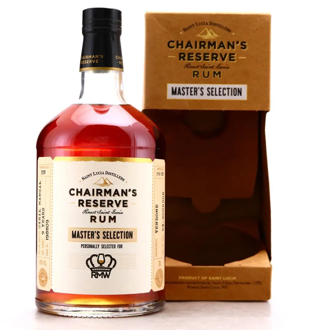 Image of the front of the bottle of the rum Chairman‘s Reserve Master’s Selection (Royal Mile Whiskies)