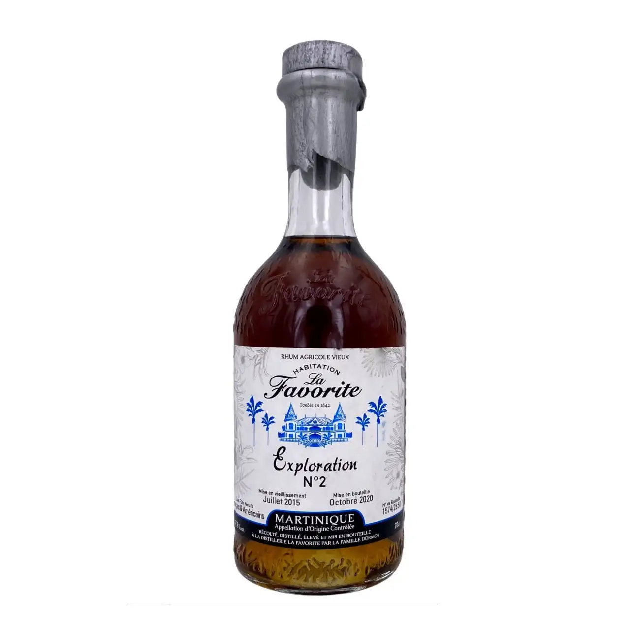 Image of the front of the bottle of the rum Exploration N°2