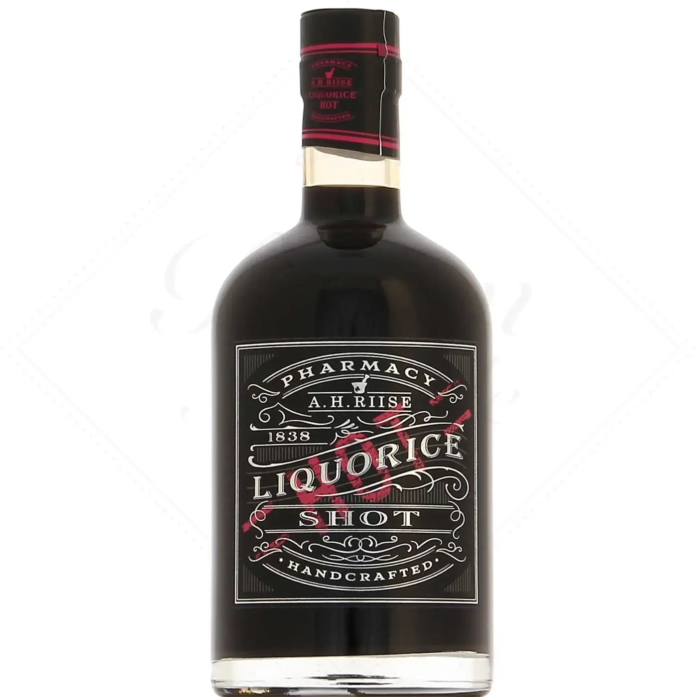 Image of the front of the bottle of the rum Pharmacy Liquorice