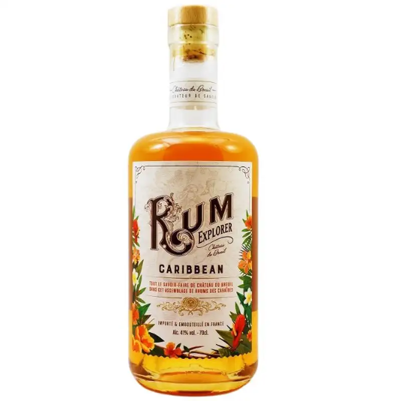 Image of the front of the bottle of the rum Rum Explorer Caribbean