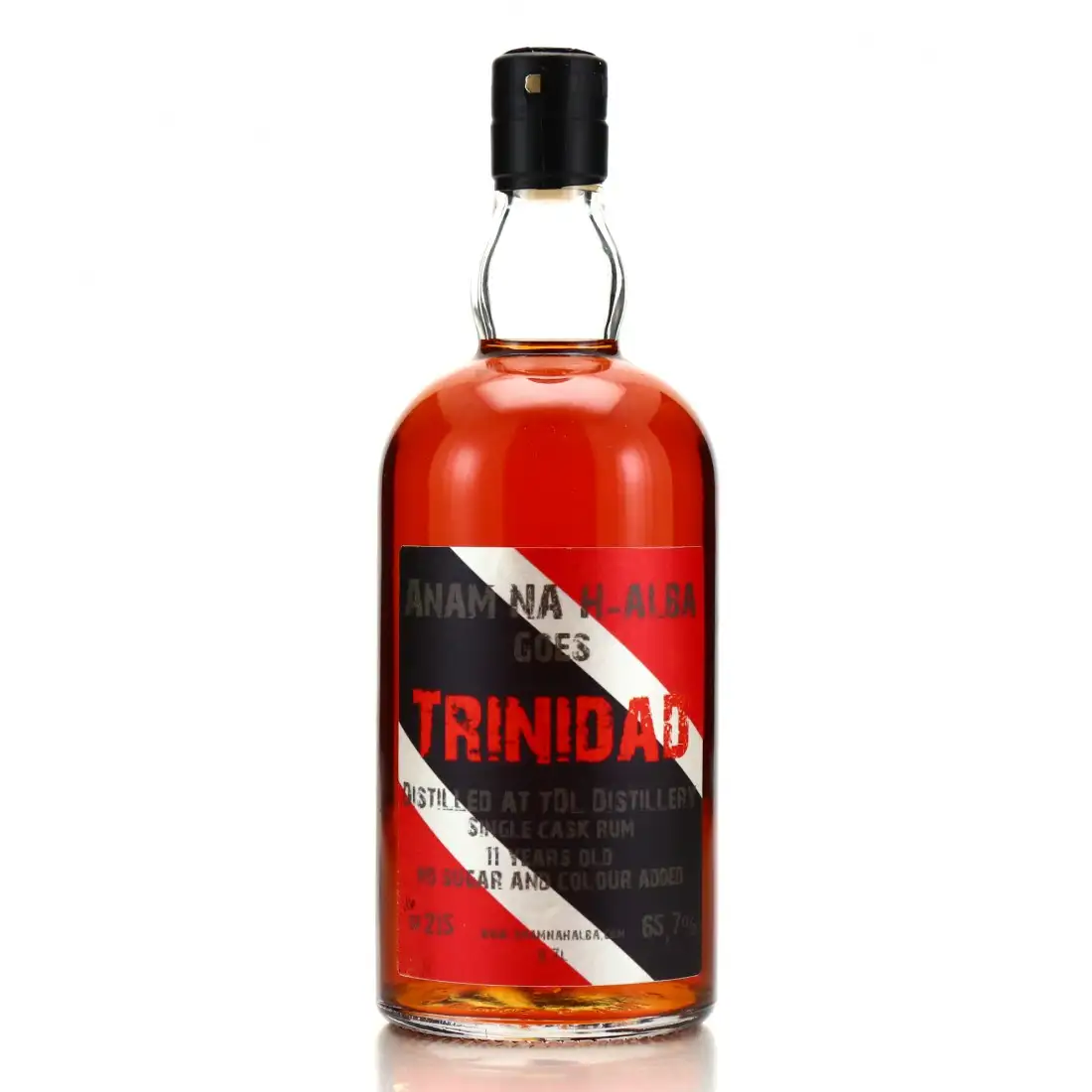 Image of the front of the bottle of the rum Trinidad Single Cask Rum